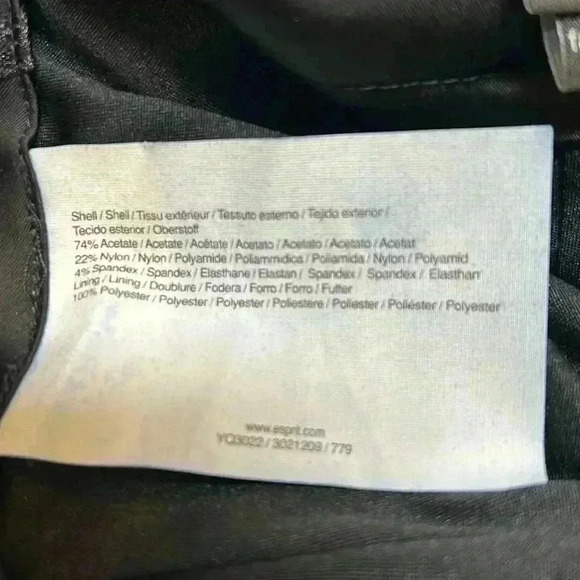 Esprit Satin Skirt Pencil Women's Size 4 Work Office  Sexy Summer Lined Zip Slit - Picture 9 of 9